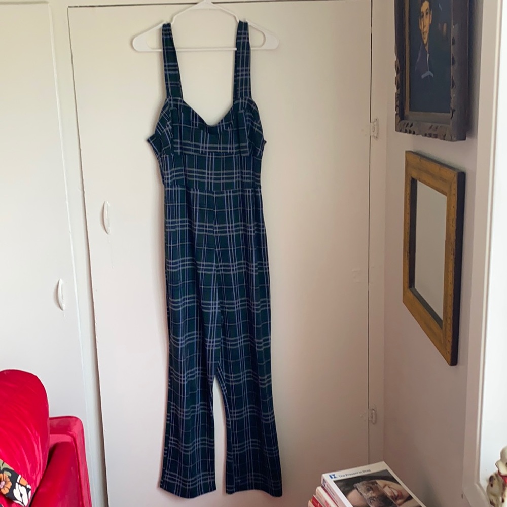 Plaid Jumpsuit